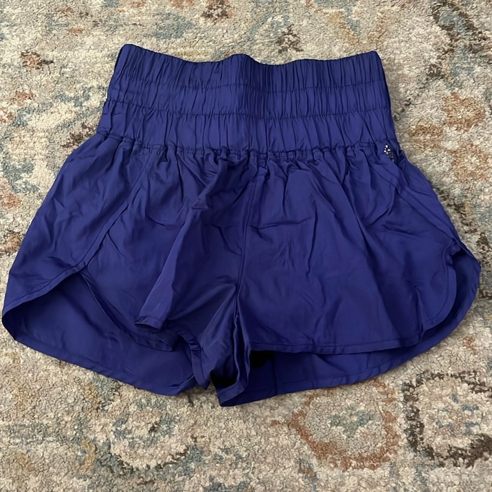 Purple Free People high rise athletic shorts